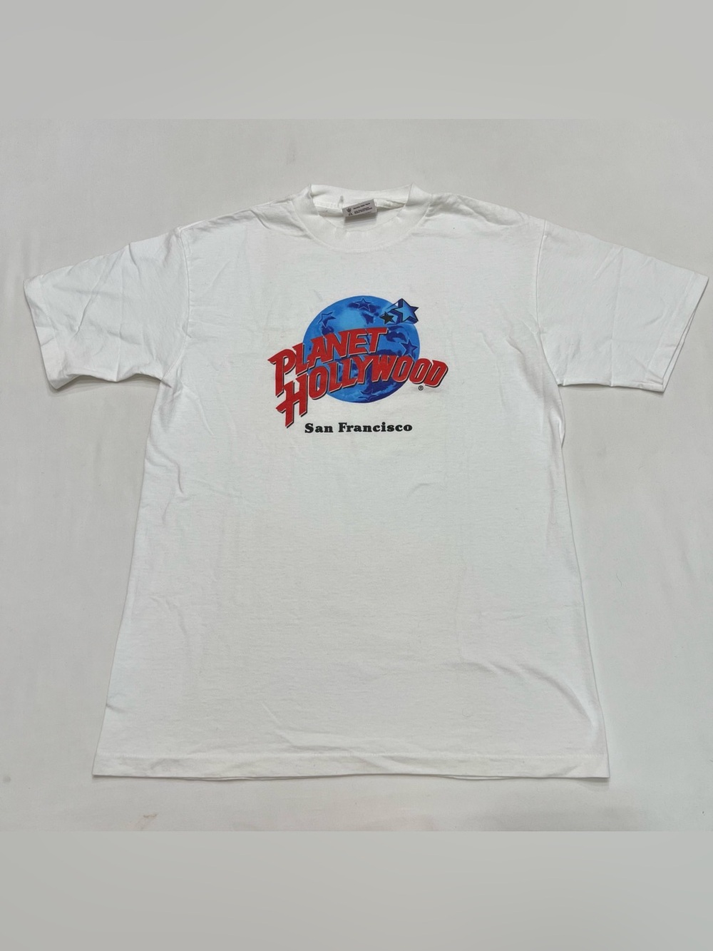 Vintage 90s Single Stitch Tee Planet Hollywood San Francisco Classic Logo Medium